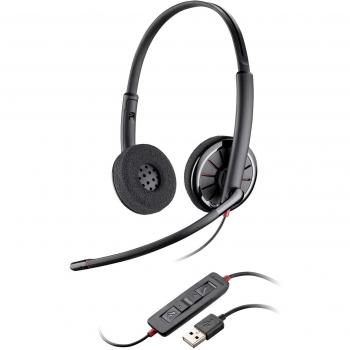 Plantronics Blackwire C320-M Foam Stereo Over-Ear Kopfhörer mit Mikrofon