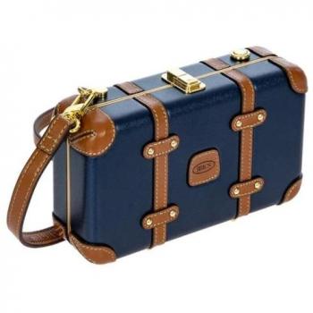 Bric's Bellagio Recycled Blue/Tan Shoulder Bag