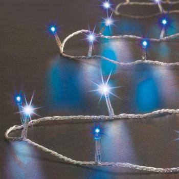 Guirlande Lumineuse Extérieure 30 m, 300 LED, Feeric Lights, Blanc Froid et Bleu, 8 Jeux de Lumière