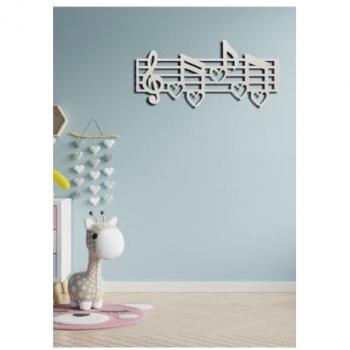 WallMetal Pentagramma 4 – Argento 85×1,5×40 cm