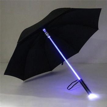 Windproof Transparent Umbrella with LED Lights