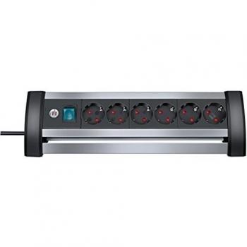 Regleta de corriente Brennenstuhl Alu-Office-Line 6 tomas
