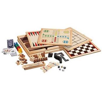 Philos Wooden Puzzles Variety Pack, 10 Games in Different Colors