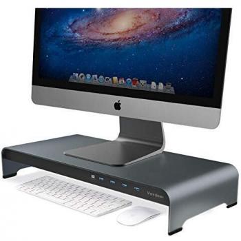 Vaydeer Aluminum Computer Screen Lift with USB Hub for Desks