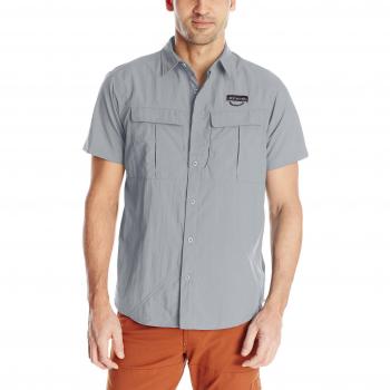Camisa Columbia para Hombre, Cascades Explorer, Gris, Talla S