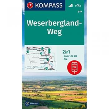 KOMPASS Wanderkarte 819 Weserbergland-Weg 1:50.000