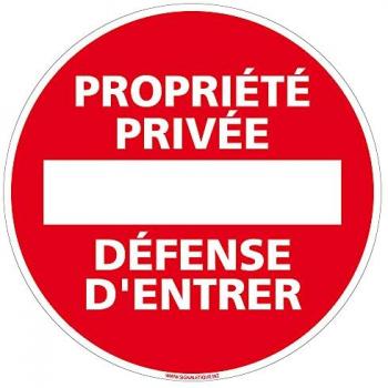 Panneau de Signalisation Aluminium