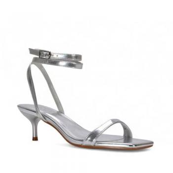 Nikita Low Kitten Heel Metallic Strappy Sandals (XY London)