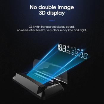 DrivePro 12V USB Car GPS HUD with Speed Warning