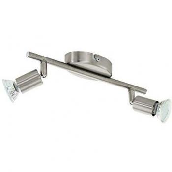 Buzz LED 2 Light Spotlight Bar, Satin Nickel Finish