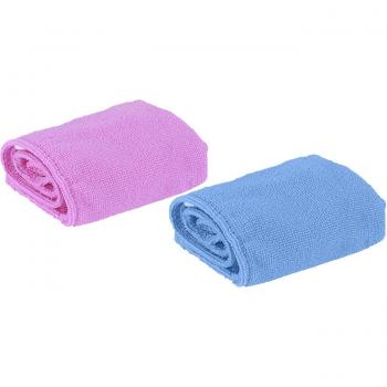 Serviette de bain en microfibre, 2 pièces, pour cheveux