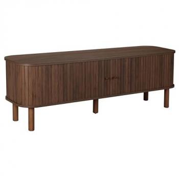Meuble TV moderne scandinave 150 cm bois foncé