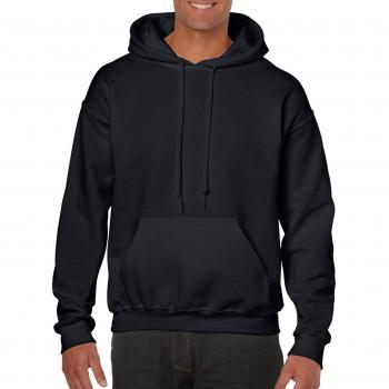GILDAN Heavy Blend Adult Unisex Hooded Sweater (2XL) (Black)