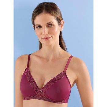 Soutien‑gorge à coques sans armatures Marine Bordeaux – 105