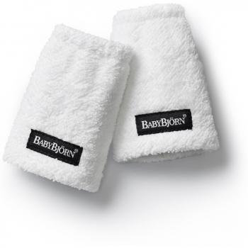 BabyBjörn 032021 Gurtschoner Duo – Weiß, geeignet für Babytrage