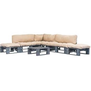 Salon de jardin en bois – pack 6 pièces