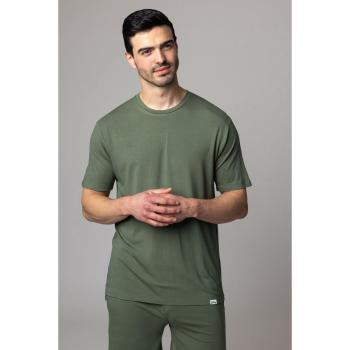 Lazy Panda Men’s Olive Bamboo Tee – Single Pack, Small Size