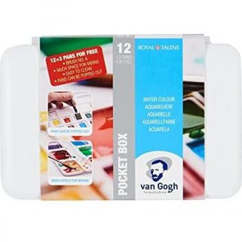 Set de Acuarela Talens 15 Colores y Pincel Nº 6