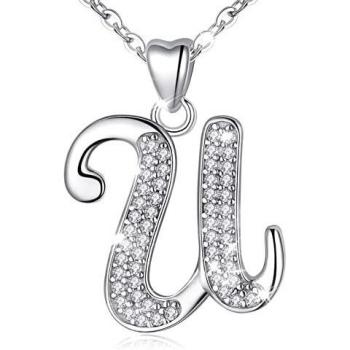 Collier Argent 925 « U » avec Cadeau