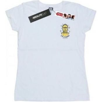Ladies Star Wars C-3PO Insurgent Chest Print Tee
