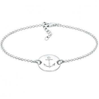 Braccialetto Targhetta Stile Nautico in Argento Sterling 925