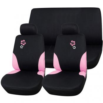 IMDIFA 116 Housses de Siège 9 Pièces Hibiscus Airbag 100% Polyester
