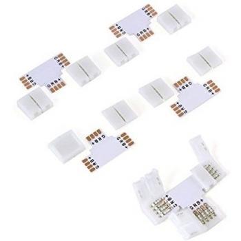 Conector rápido T 5 x 4 Pin para tira LED RGB 5050