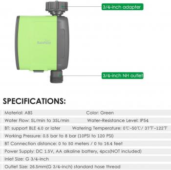 Sistema Riego BT & WiFi GardenMaster