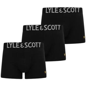 Lyle & Scott Men’s Daniel Trunks, Black – Premium Comfort 3-Pack
