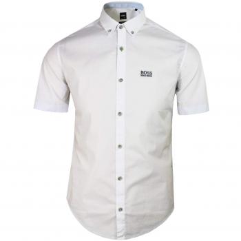 BOSS Athleisure Herren‑Sportshirt BIADIA_R – Weiß, XXL (XXL)