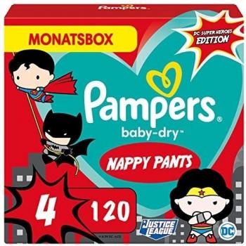 Pampers Pannolini Baby Dry Pants, Taglia 4 (9‑14 kg), Confezione Familiale 120