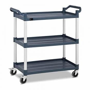 Carrello di servizio 3 ripiani alluminio 150 kg