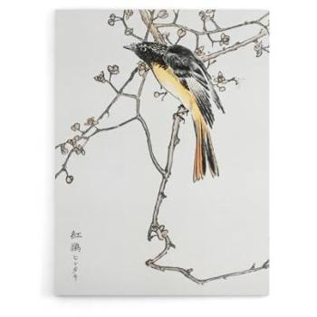 Blue Tail Siberian Bird Wall Print, 18 Wide x 24 High