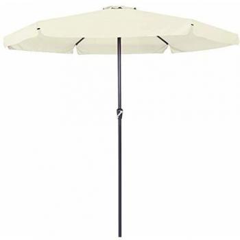 Parasol Deuba 330 cm beige pour jardin et terrasse