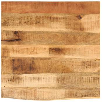 40x40x3.8 cm Live Edge Table Top Solid Wood Rough Mango