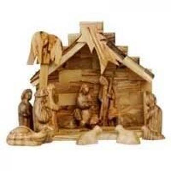 Presepe completo di Magi e Pastore con dimensione di 21x19 cm