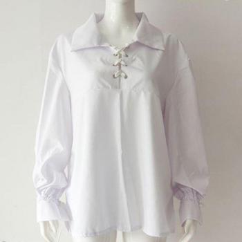 Men's Vintage White Medieval Shirt