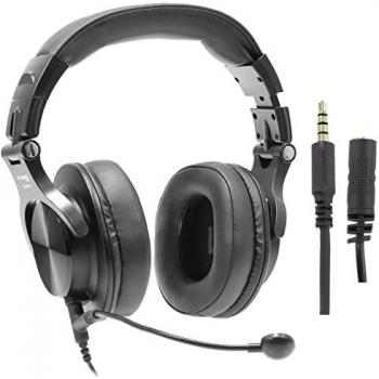 Plugger DJH40‑M Casque PC Noir avec Mic