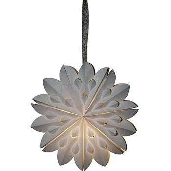 Star Trading Papierstern 'Clipp', weiß, Dekorpapier, Ø 40 cm