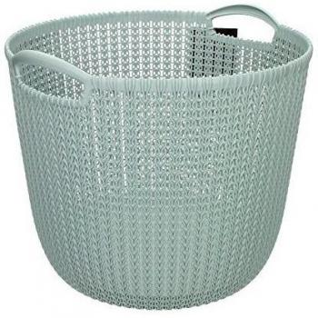 Curver Cesta Portaoggetti Knit Rotonda L 30L Blu Nebbia cod mxl 95966