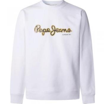 T-shirt à manches longues Pepe Jeans Dorian Crew blanc (S)