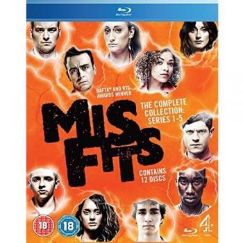 MISFITS COMPLETE SERIES 1-5 Blu-ray Collection Season 1 2 3 4 5 Original UK Rele