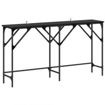 Vidaxl Console de Table Chêne Noir 140 × 29 × 75 cm, Bois d'ingénierie