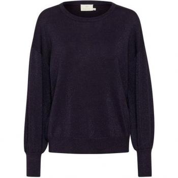 Pullover mit Rundhalsausschnitt KAFFE Regina – Lila – XXL