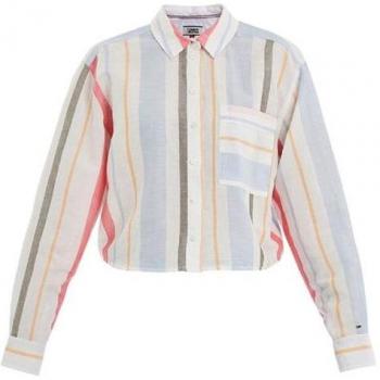 Crop Lino Donna con Rayure Multiple – Tommy Jeans