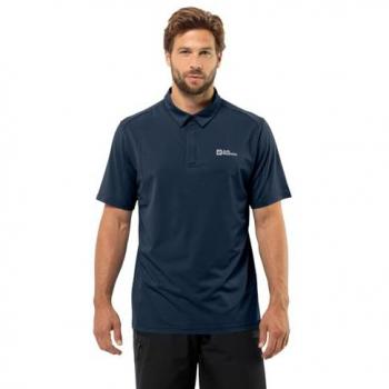 Polo Jack Wolfskin Delgami Manica Corta Blu