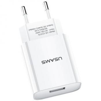 Caricatore USB Usams T18 Bianco 2,1A