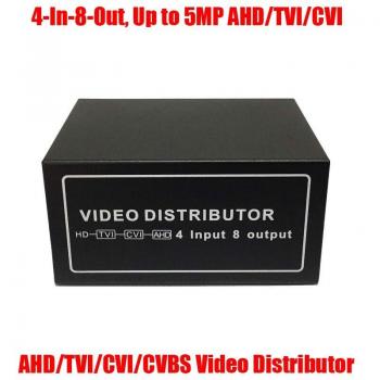 Conector BNC 4 en 8 para CCTV AHD TVI CVI