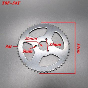54-Teeth T8F Rear Sprocket for Moto Chains