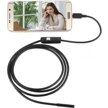 Caméra d'inspection USB 6 LED 7mm, étanche, pour téléphones Android et PC